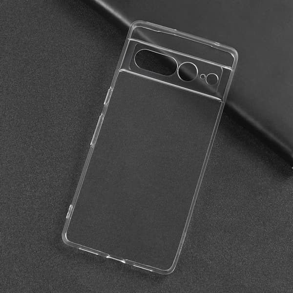 Google Pixel 7 Pro - läpinäkyvä kuori + täysin karkaistu suojalasi