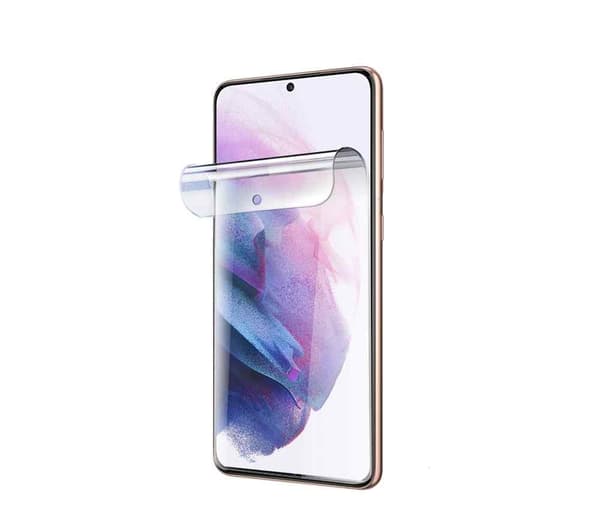 Samsung Galaxy S23 Ultra - läpinäkyvä kuori + pehmeä suojakalvo