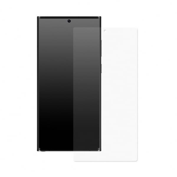 Samsung Galaxy S23 Ultra - läpinäkyvä kuori + pehmeä suojakalvo