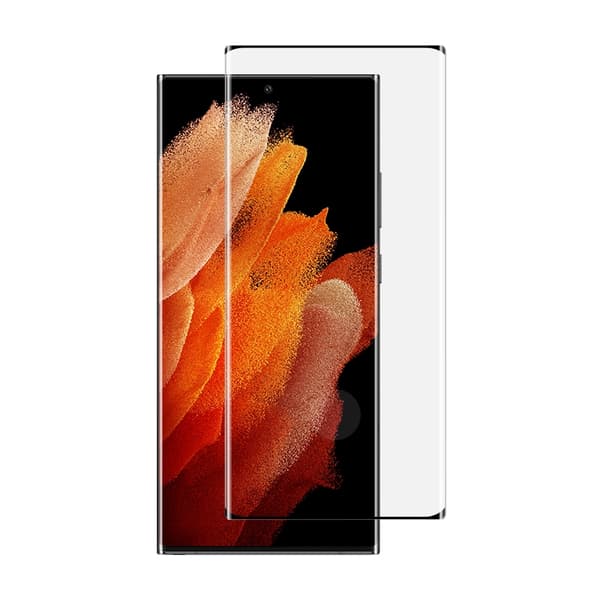 Samsung Galaxy S23 Ultra - Transparent Skal + Heltäckande Härdat Skyddsglas