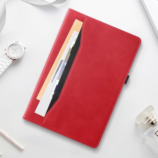 Fodral till Xiaomi Redmi Pad SE - AVIZAR - Röd - Plånbok med flera fack - Elegant design