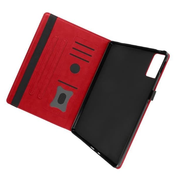 Fodral till Xiaomi Redmi Pad SE - AVIZAR - Röd - Plånbok med flera fack - Elegant design