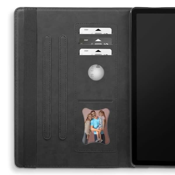 Fodral till Xiaomi Redmi Pad SE - AVIZAR - Plånbok med flera fack - Videostöd - Svart