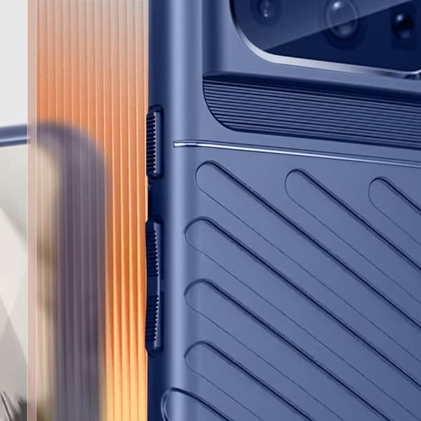 Mjukt fodral för Google Pixel 8 Pro, Ridged design, Thunder Blue-serien