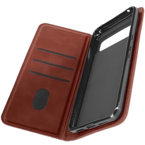 Fodral till Google Pixel 8 Pro - AVIZAR - Geo Collection - Videosupportplånbok - Brun