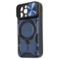 Miniatyrbild 2 av 4: Coque MagSafe - AVIZAR - iPhone 15 Pro Max - Inbyggd kam skydd - Blå - Bi-material