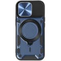 Miniatyrbild 1 av 4: Coque MagSafe - AVIZAR - iPhone 15 Pro Max - Inbyggd kam skydd - Blå - Bi-material