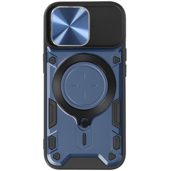 Coque MagSafe - AVIZAR - iPhone 15 Pro Max - Inbyggd kam skydd - Blå - Bi-material