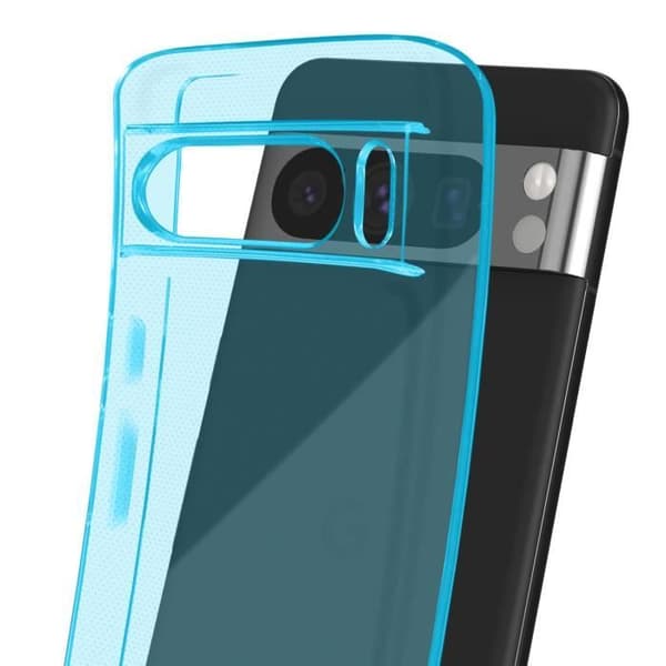 Fodral för Google Pixel 8 Pro Soft Silicone Classic Fodral Translucent Blue