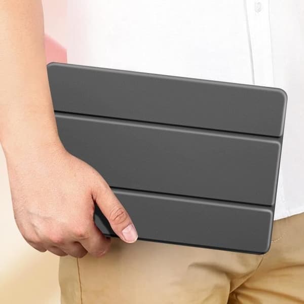 Etui - Dux Ducis - Toby - Samsung Tab S9 FE Plus - Svart - Videostöd och Tangentbord