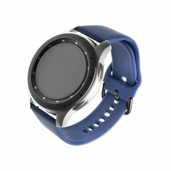 Fixed Samsung Galaxy Watch 20mm Armband Silicone Strap Blå
