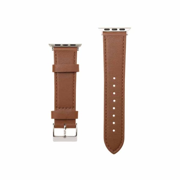 Fixed Apple Watch 44/45/46mm/Apple Watch Ultra Armband Leather Strap Brun
