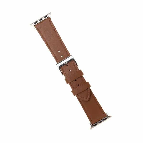 Fixed Apple Watch 44/45/46mm/Apple Watch Ultra Armband Leather Strap Brun