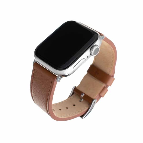 Fixed Apple Watch 44/45/46mm/Apple Watch Ultra Ranneke Leather Strap Ruskea