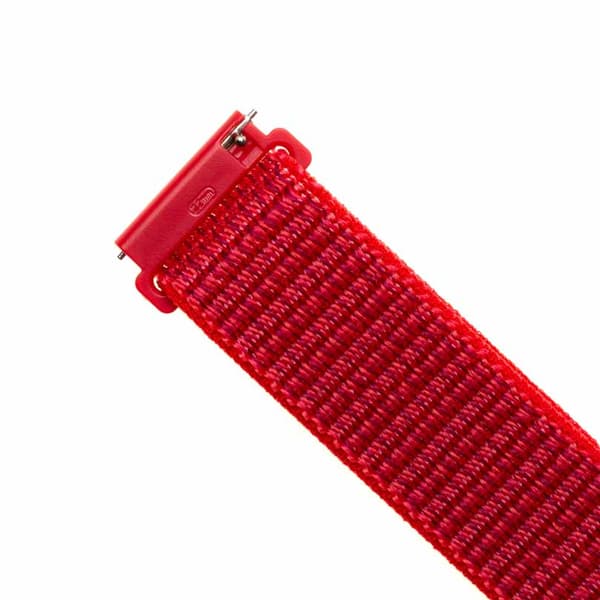 Fixed Samsung Galaxy Watch 20mm Armbånd Nylon Strap Rød