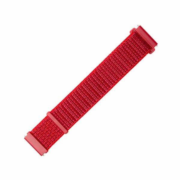 Fixed Samsung Galaxy Watch 20mm Armbånd Nylon Strap Rød
