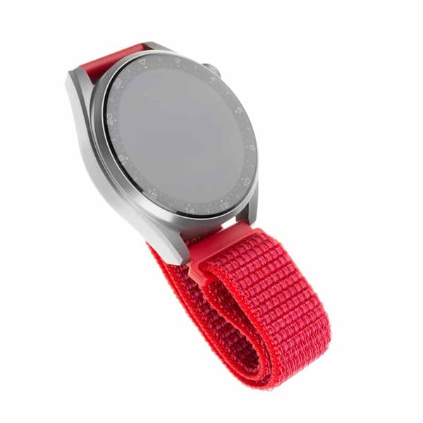 Fixed Samsung Galaxy Watch 20mm Armbånd Nylon Strap Rød