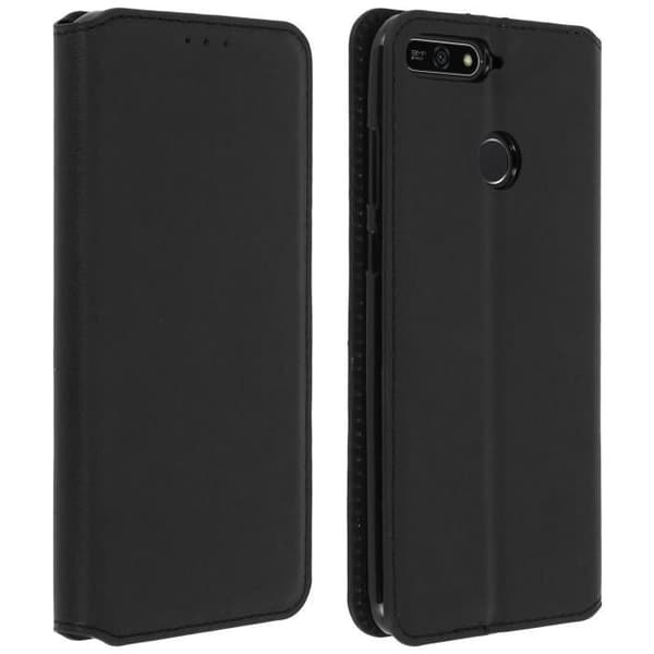 Etui Folio - Honor - 7A / Huawei Y6 2018 - Ekoskinn - Svart - Stödfunktion