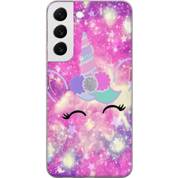Samsung Galaxy S22 5G Gennemsigtig cover Glad Enhjørning