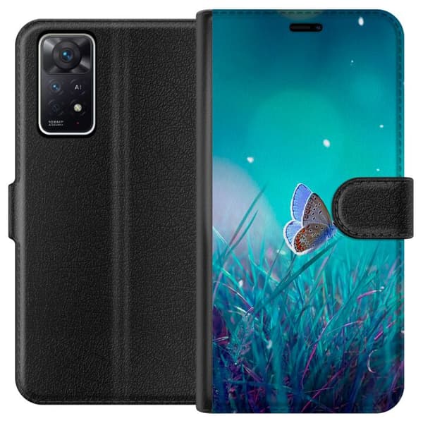 Xiaomi Redmi Note 11 Pro 5G Plånboksfodral Blå fjäril