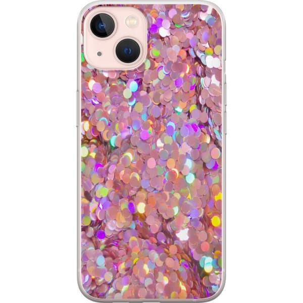 Apple iPhone 13 mini Genomskinligt Skal Glitter