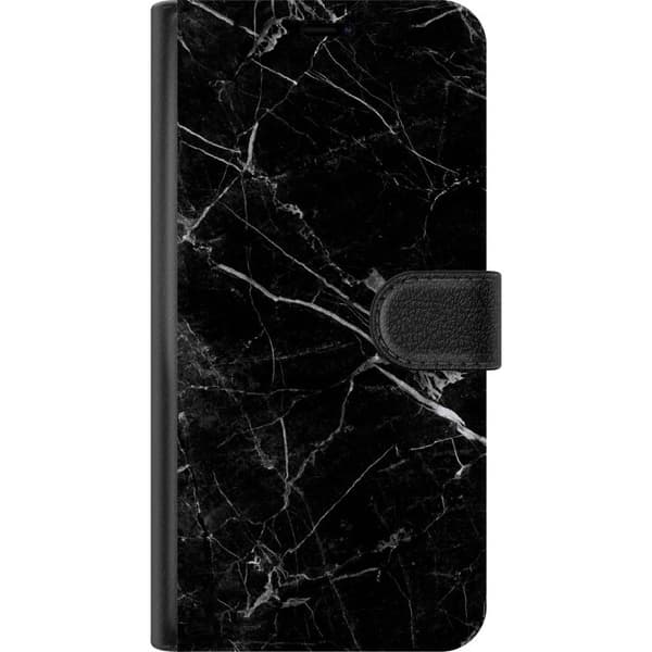 Apple iPhone 14 Tegnebogsetui Sort marmor