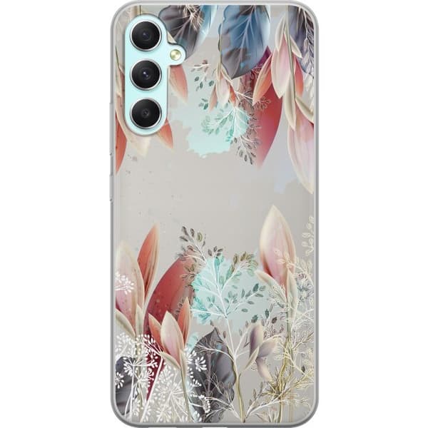 Samsung Galaxy A34 Gjennomsiktig deksel Blomster