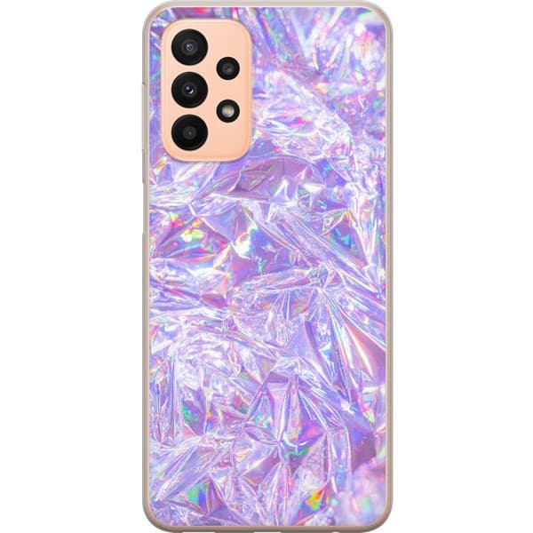 Samsung Galaxy A23 5G Genomskinligt Skal Glitter