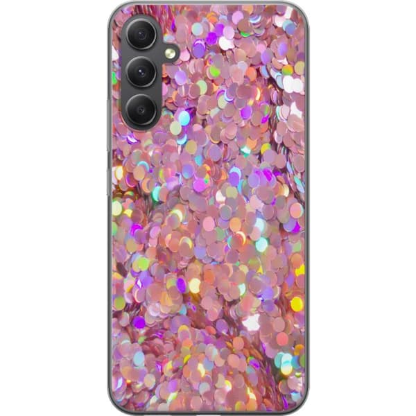 Samsung Galaxy S23 FE Genomskinligt Skal Glitter