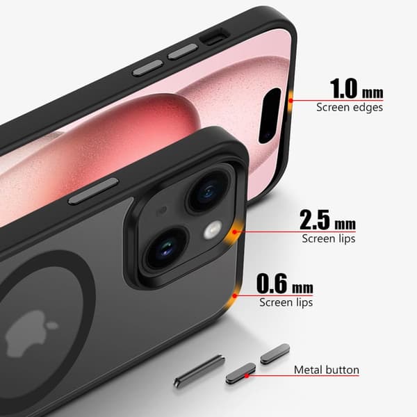 iPhone 15 PLUS Deksel kompatibel med Magsafe