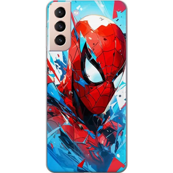 Samsung Galaxy S21 Genomskinligt Skal Spiderman
