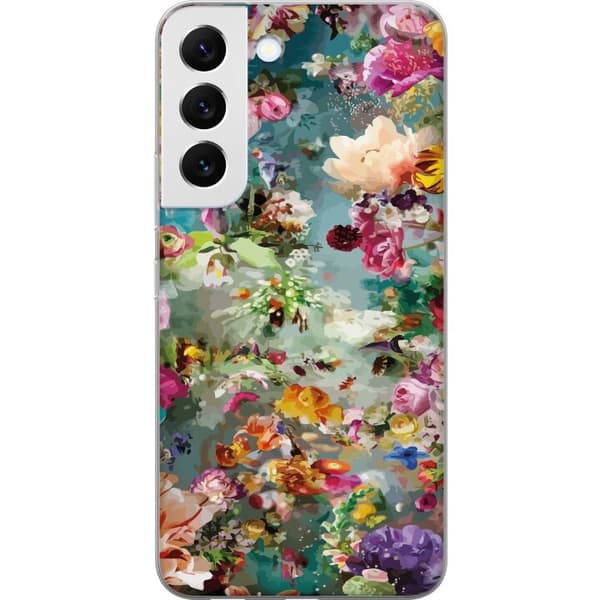 Samsung Galaxy S22 5G Läpinäkyvä kuori Kukat