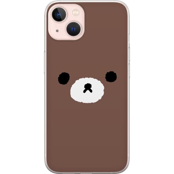 Apple iPhone 13 Gennemsigtig cover Brun Bjørn
