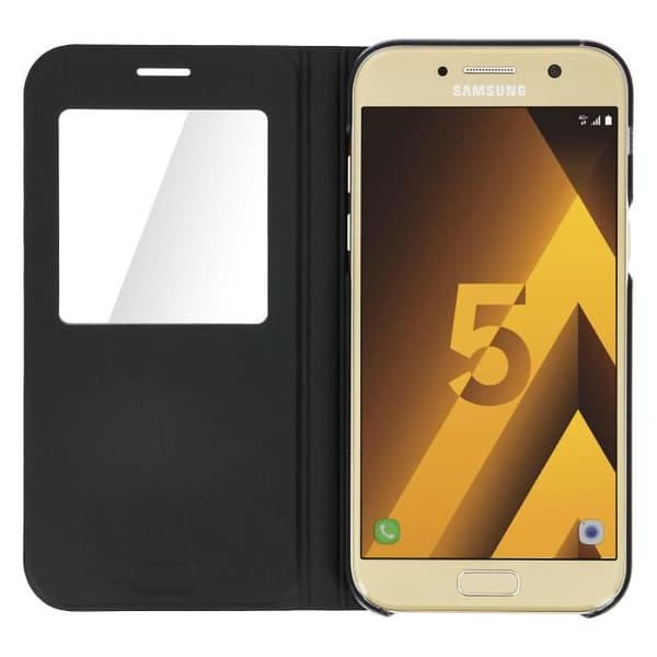 Samsung S View Stående Skal A5 2017 - Svart