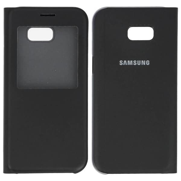 Samsung S View Stående Skal A5 2017 - Svart