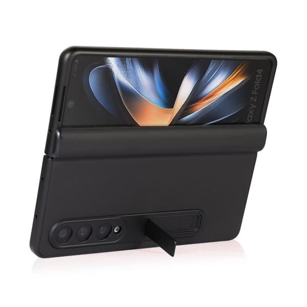 Samsung Galaxy Z Fold 4 Mobilskal Fodral Läder - Svart