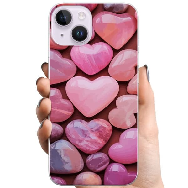 Apple iPhone 15 TPU Matkapuhelimen kuori Sydämet