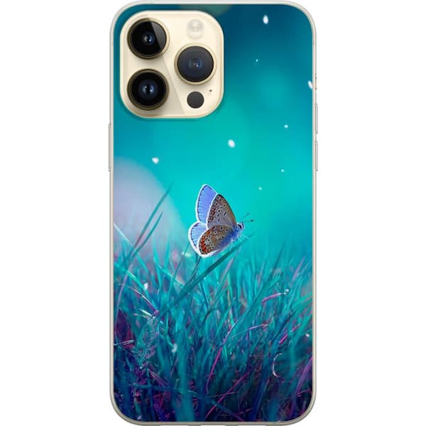 Apple iPhone 15 Pro Max Skal / Mobilskal - Blå fjäril