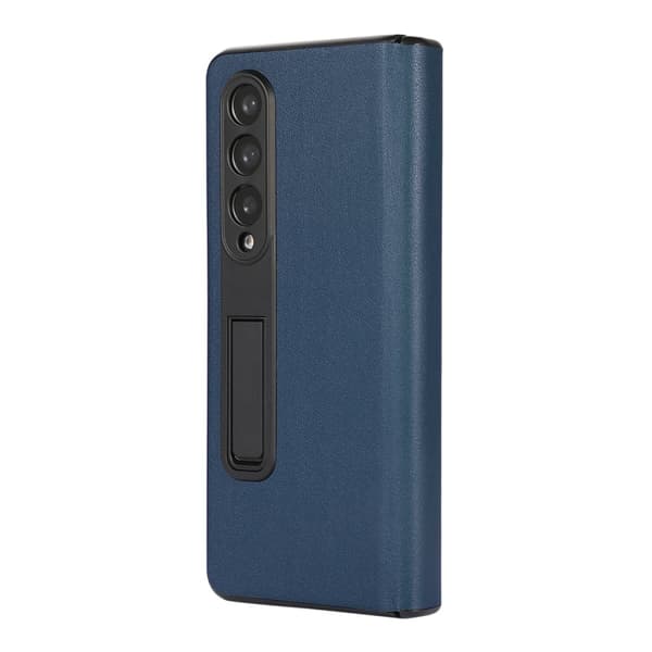 Samsung Galaxy Z Fold4 Mobilskal Fodral Läder - Blå