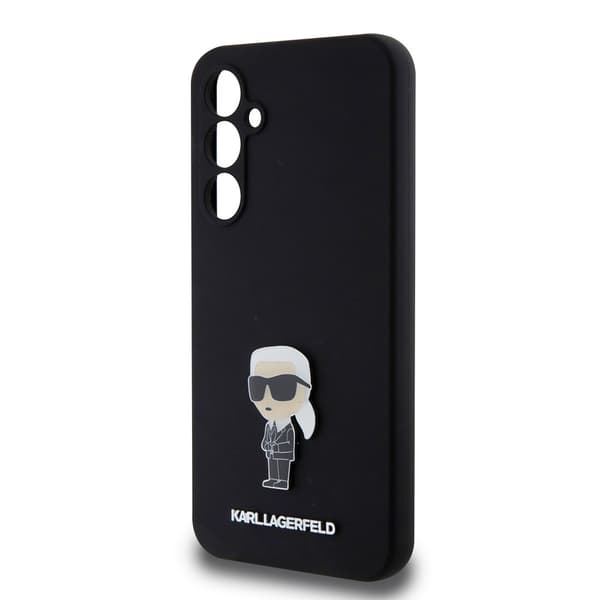 Karl Lagerfeld Samsung Galaxy S23 FE Cover Liquid Silicone Ikonik Karl Sort