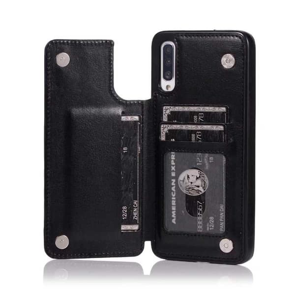 Samsung A50 Shockproof Cover Card Holder 3-SLOT Flippr Sort
