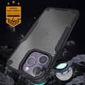 Miniatyrbillede 2 af 6: Stødsikkert cover med Transparent Carbon Design Legend iPhone 12/12 Pro