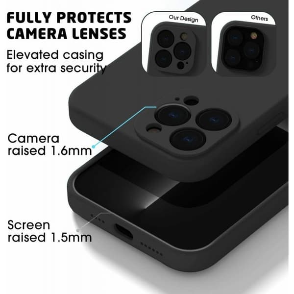 iPhone 11 Pro Gummieret skalvæske - Sort