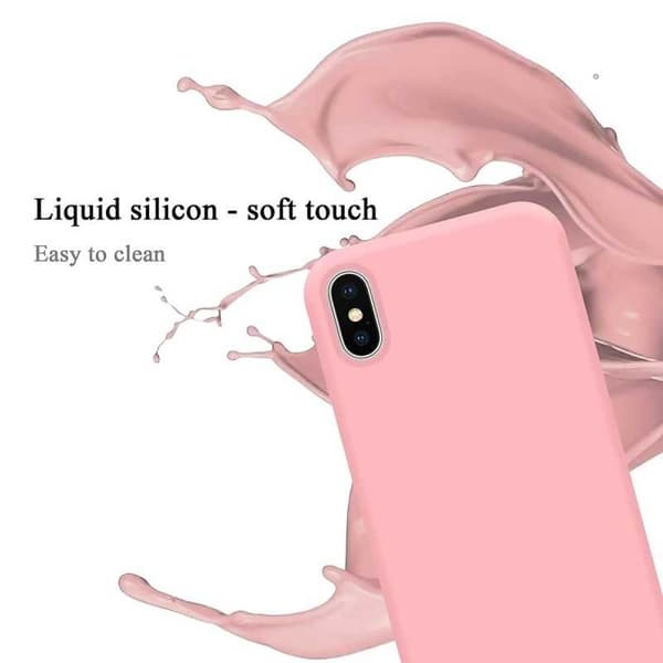Gummibelagt støtsikkert deksel iPhone XR - Rosa