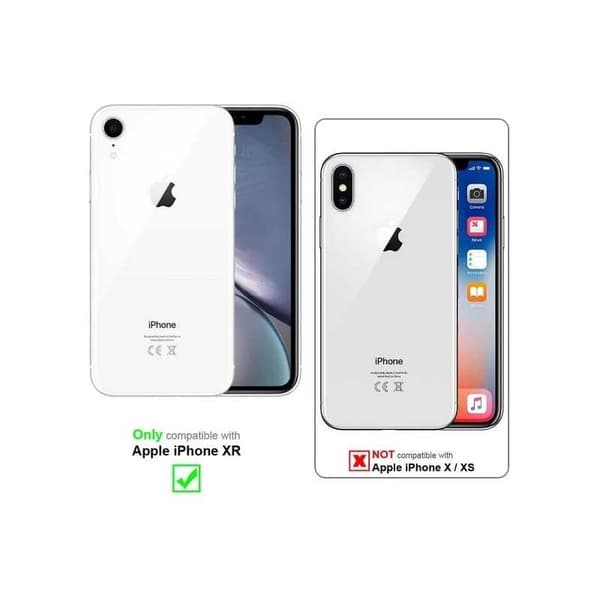 Gummibelagt støtsikkert deksel iPhone XR - Rosa