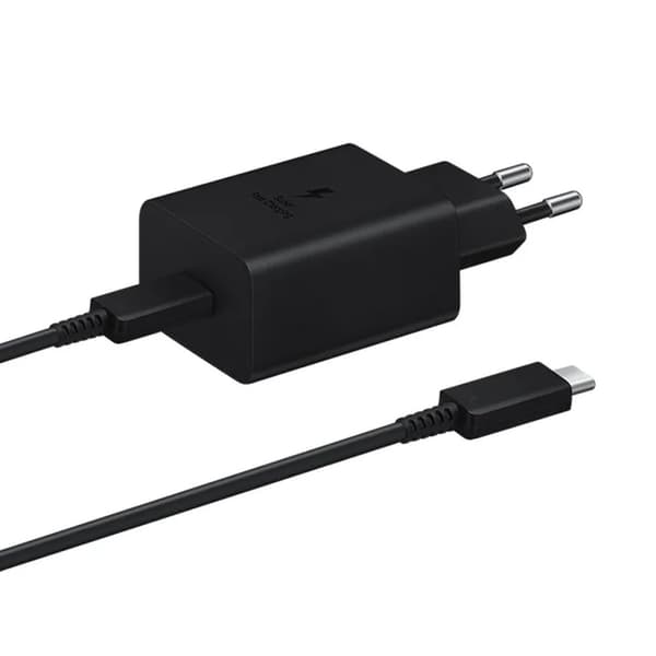 Samsung Snabbladdare GaN 45W med Laddkabel USB-C - Svart