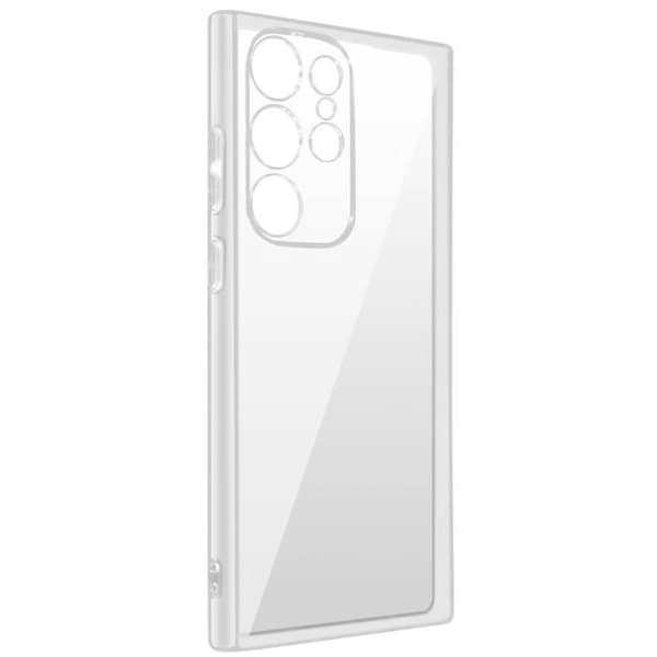 AVIZAR Skyddsfodral till Samsung Galaxy S23 Ultra - Genomskinlig silikon - Kameraskydd