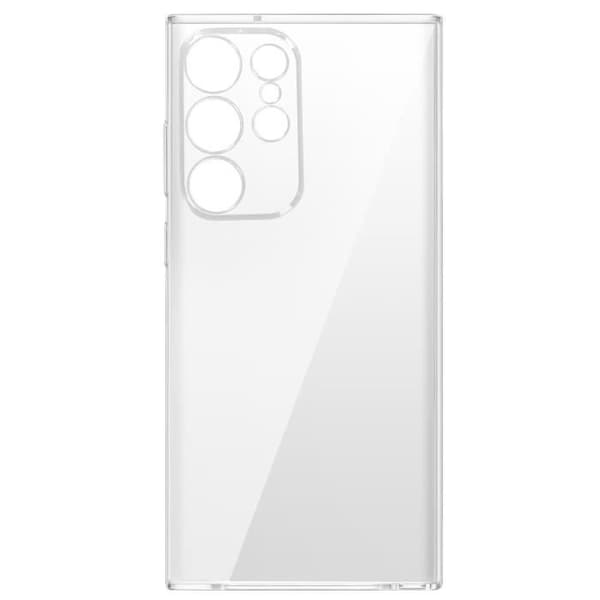 AVIZAR Skyddsfodral till Samsung Galaxy S23 Ultra - Genomskinlig silikon - Kameraskydd