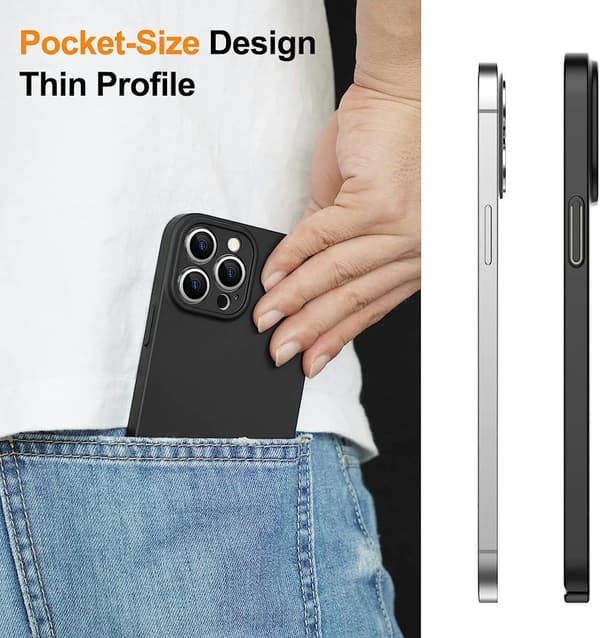 iPhone 14 Pro sort mat hårdt etui