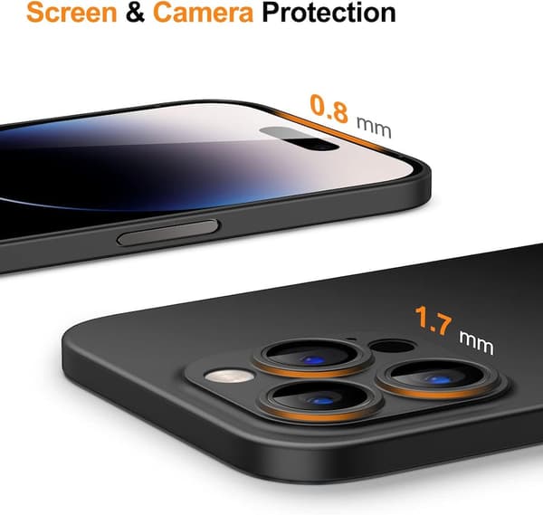 iPhone 14 Pro Max svart matt hardt deksel